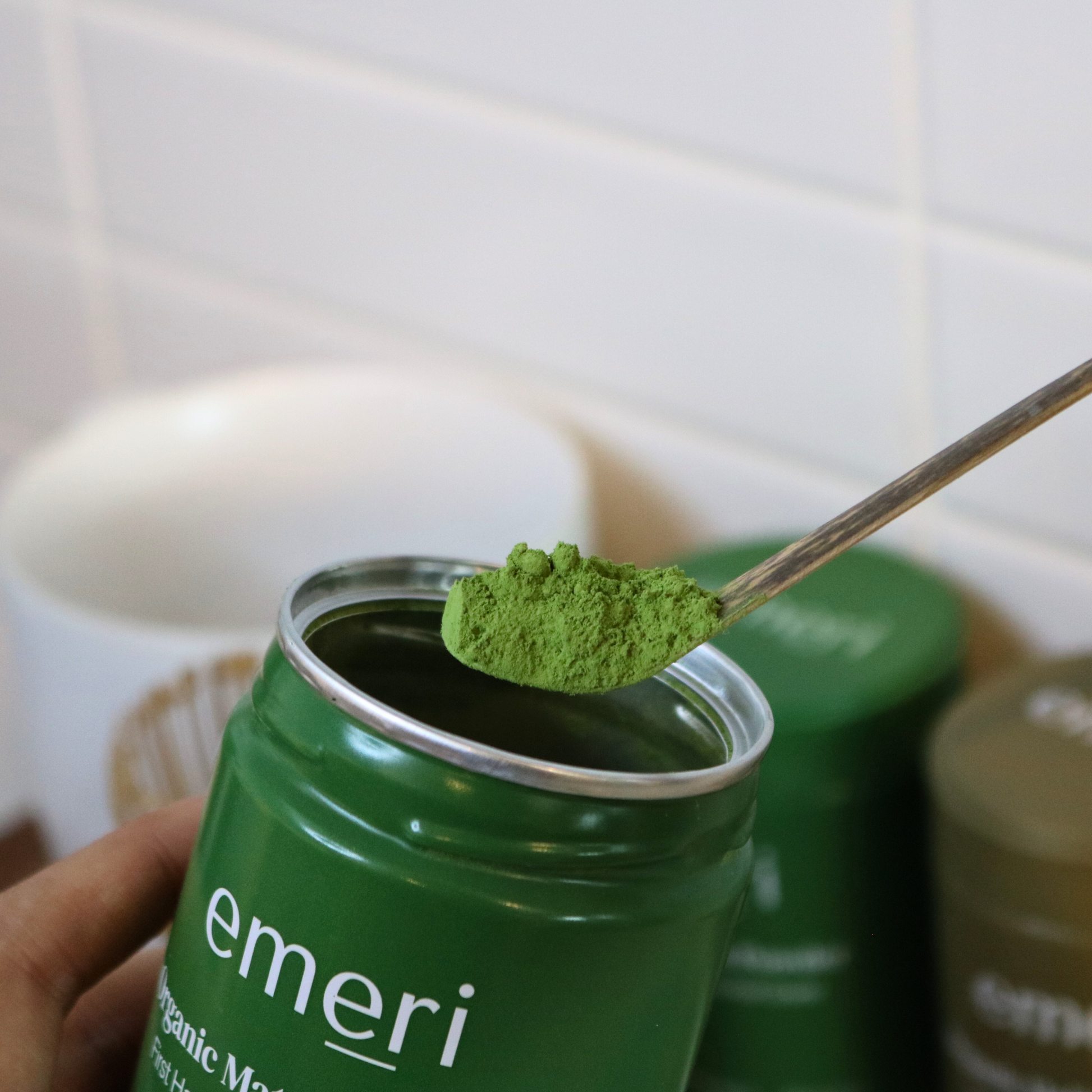 Purple Bamboo Matcha Scoop (Chashaku)