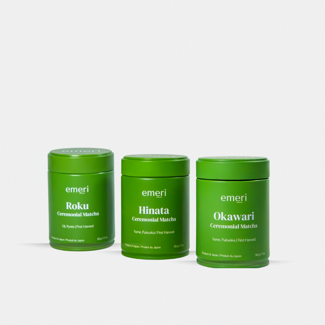 Uji & Yame Matcha Trio Set (50g x 3)